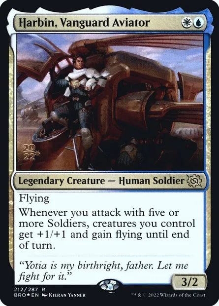 Harbin, Vanguard Aviator, Magic card PBRO 212s — The Brothers' War Promos set