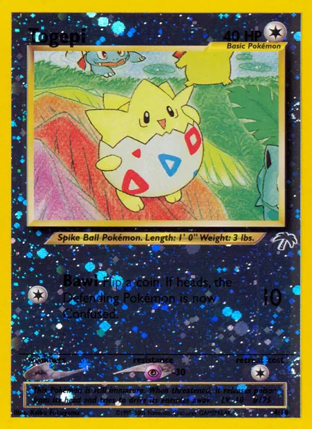 Togepi, carte Pokémon SI 4 — extension Southern Islands