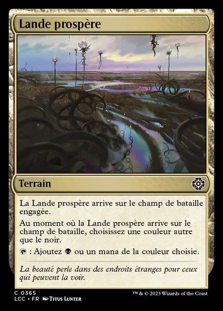 Lande prospère, carte Magic LCC 365 — extension The Lost Caverns of Ixalan Commander