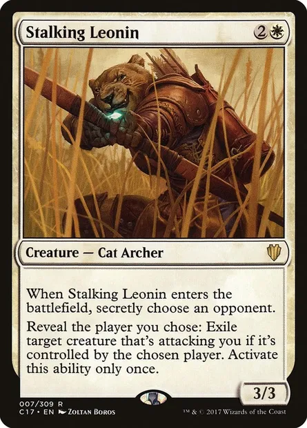 Stalking Leonin, Magic card C17 7 — Commander 2017 set
