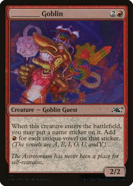 ________ Goblin, Magic card UNF 393 — Unfinity set