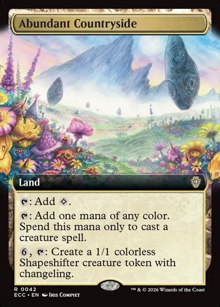 Abundant Countryside, Magic card ECC 42 — Lorwyn Eclipsed Commander set