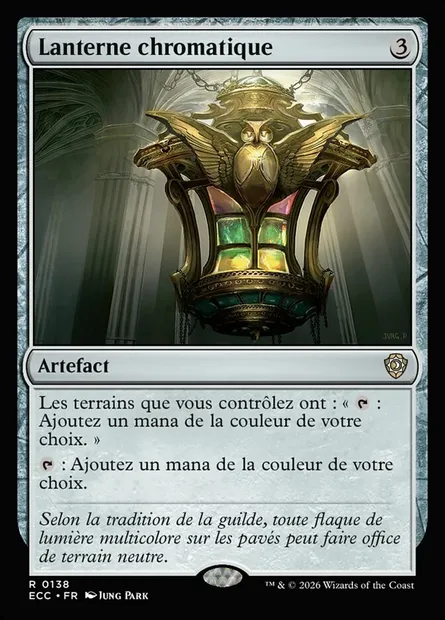 Lanterne chromatique, carte Magic ECC 138 — extension Lorwyn Eclipsed Commander