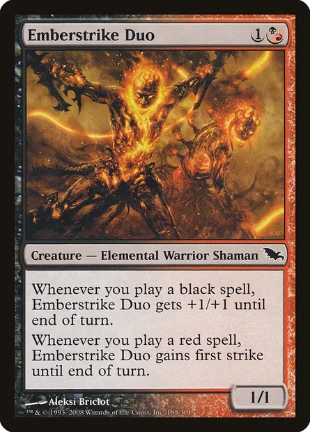 Emberstrike Duo, Magic card SHM 185 — Shadowmoor set