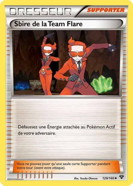 Sbire de la Team Flare, carte Pokémon XY 129 — extension XY