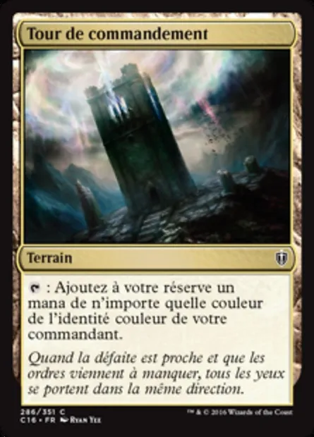 Tour de commandement, carte Magic C16 286 — extension Commander 2016