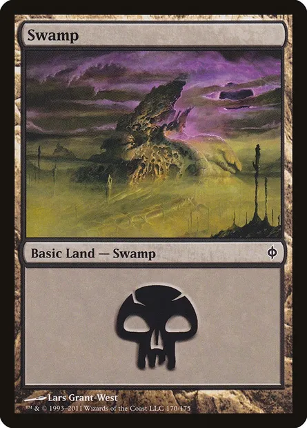 Swamp, Magic card NPH 170 — New Phyrexia set
