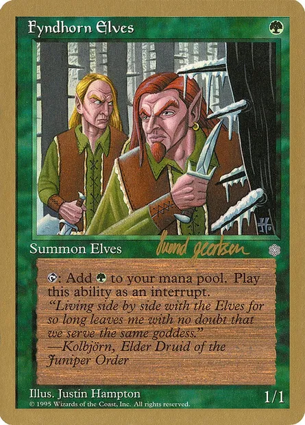 Elfes cordelliens, carte Magic WC97 sg244 — extension World Championship Decks 1997
