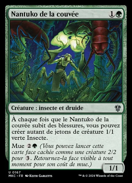 Nantuko de la couvée, carte Magic MKC 167 — extension Murders at Karlov Manor Commander