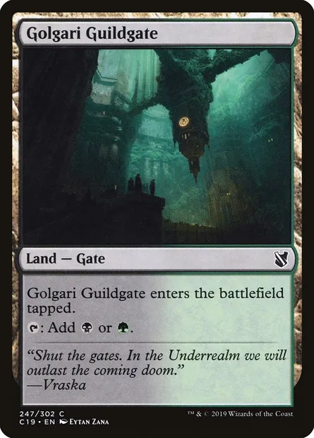 Golgari Guildgate, Magic card C19 247 — Commander 2019 set