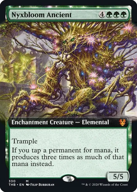 Nyxbloom Ancient, Magic card THB 330 — Theros Beyond Death set
