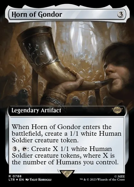 Horn of Gondor, Magic card LTR 788 — The Lord of the Rings: Tales of Middle-earth set