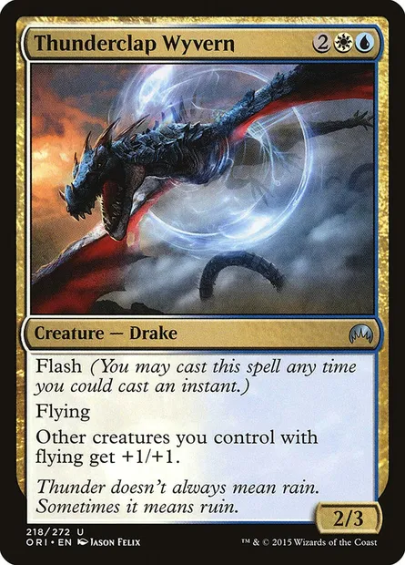 Thunderclap Wyvern, Magic card ORI 218 — Magic Origins set