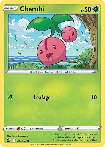 Cherubi, Pokémon card BST 7 — Battle Styles set