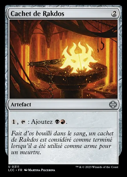 Cachet de Rakdos, carte Magic LCC 311 — extension The Lost Caverns of Ixalan Commander