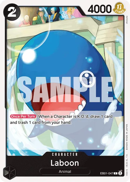 Laboon, One Piece card EB01-047 — MEMORIAL COLLECTION set