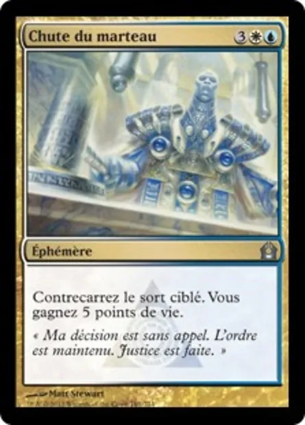 Chute du marteau, carte Magic RTR 161 — extension Retour à Ravnica