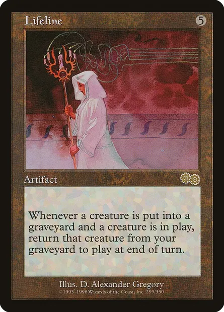 Lifeline, Magic card USG 299 — Urza's Saga set