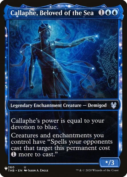 Callaphe, bien-aimée des Mers, carte Magic PLST THB-260 — extension The List