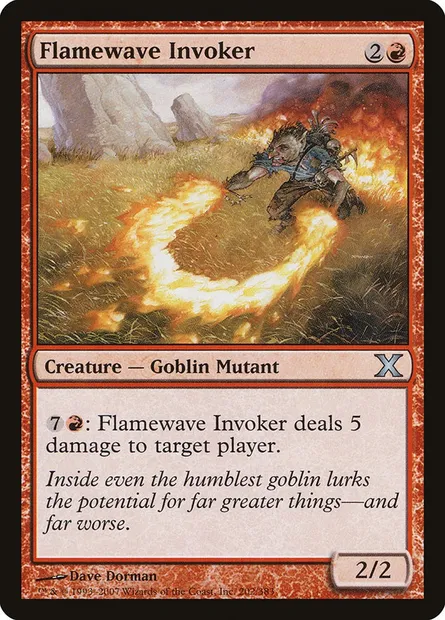 Flamewave Invoker, Magic card 10E 202 — Tenth Edition set