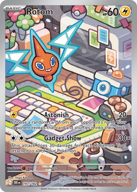 Rotom, Pokémon card DRI 197 — Destined Rivals set