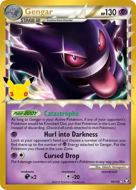 Gengar, Pokémon card 30C CC018 — 30th Celebration set