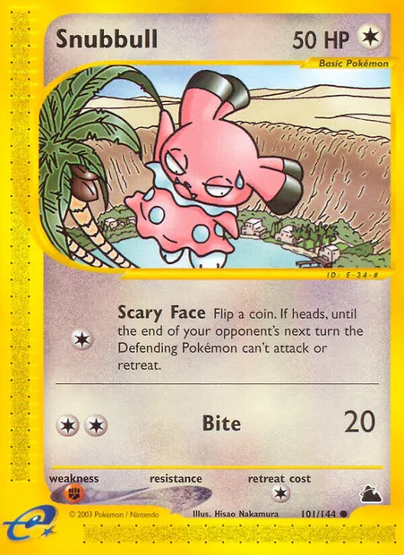 Snubbull, Pokémon card SK 101 — Skyridge set