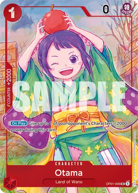 Otama, One Piece card OP01-006 — ROMANCE DAWN set
