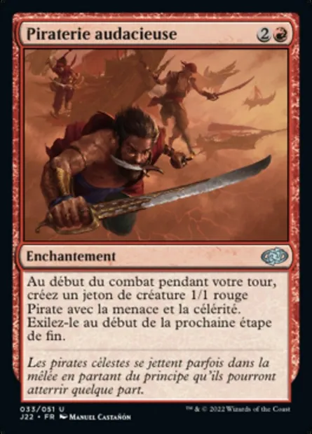 Piraterie audacieuse, carte Magic J22 33 — extension Jumpstart 2022