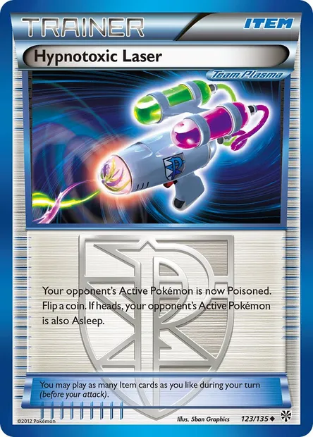 Hypnotoxic Laser, Pokémon card PLS 123 — Plasma Storm set