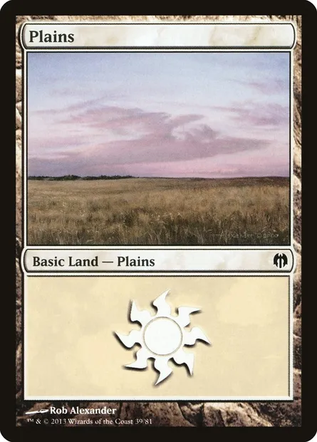 Plains, Magic card DDL 39 — Duel Decks: Heroes vs. Monsters set