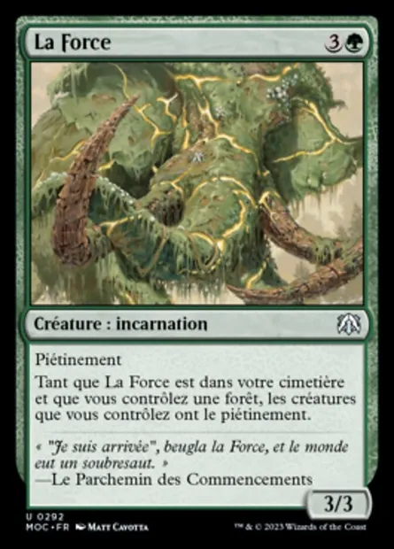 La Force, carte Magic MOC 292 — extension March of the Machine Commander