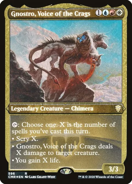 Gnostro, Voice of the Crags, Magic card CMR 596 — Commander Legends set