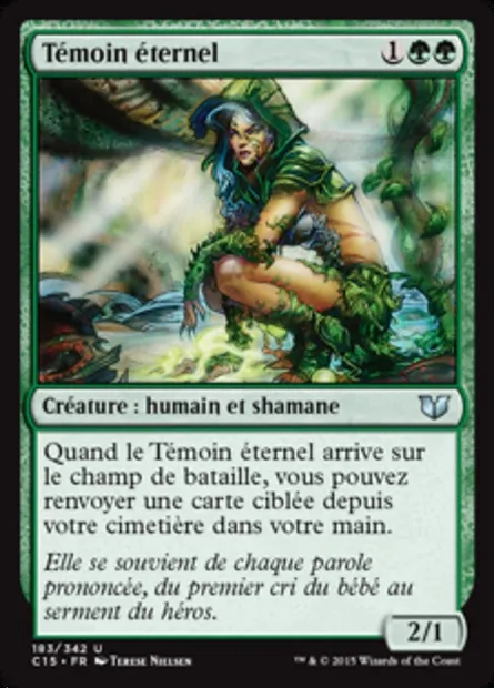 Témoin éternel, carte Magic C15 183 — extension Commander 2015