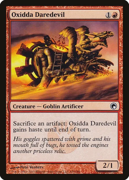 Oxidda Daredevil, Magic card SOM 100 — Scars of Mirrodin set