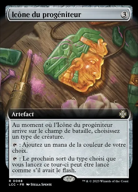 Icône du progéniteur, carte Magic LCC 68 — extension The Lost Caverns of Ixalan Commander