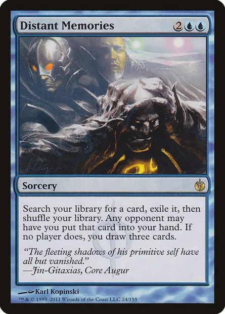 Distant Memories, Magic card MBS 24 — Mirrodin Besieged set