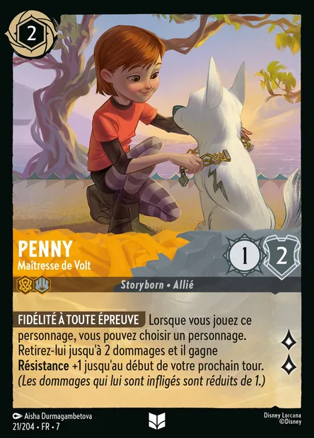Penny - Maîtresse de Volt, carte Disney Lorcana CH7-021 — extension L'île d'Archazia