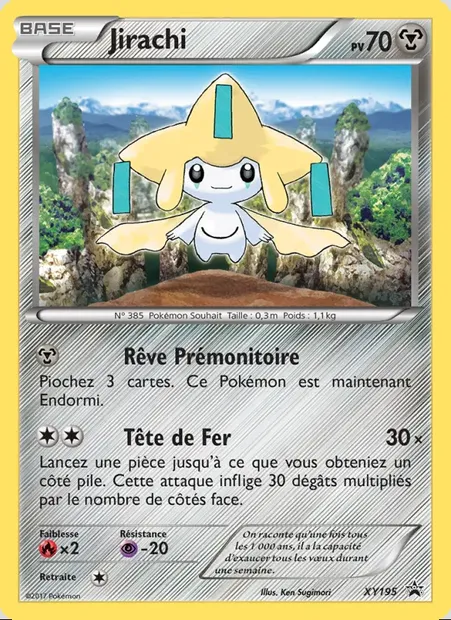 Jirachi, carte Pokémon XY 195 — extension Promo XY