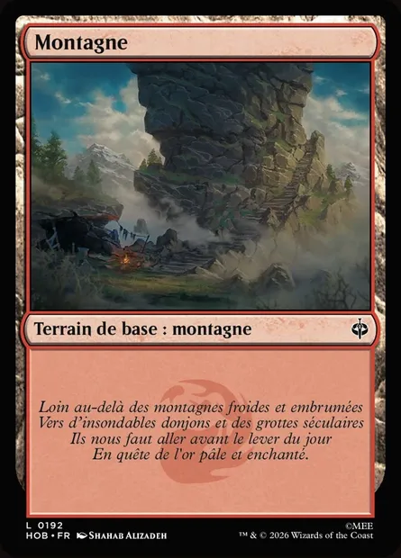 Montagne, carte Magic HOB 192 — extension The Hobbit
