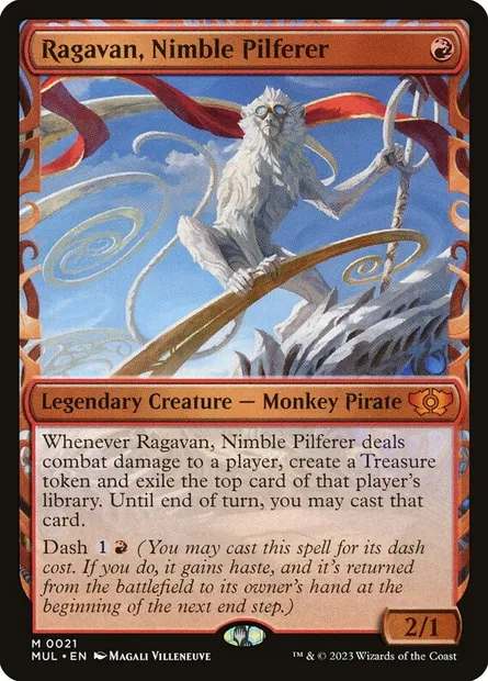 Ragavan, Nimble Pilferer, Magic card MUL 21 — Multiverse Legends set