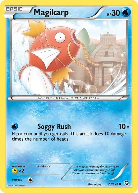 Magikarp, Pokémon card DRX 23 — Dragons Exalted set