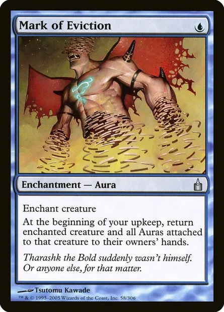 Mark of Eviction, Magic card RAV 58 — Ravnica: City of Guilds set