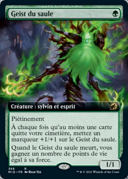 Geist du saule, carte Magic MID 366 — extension Innistrad : chasse de minuit