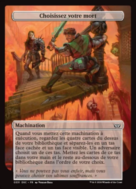 Choisissez votre mort, carte Magic DSC 331 — extension Duskmourn: House of Horror Commander