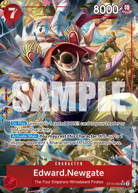 Edward.Newgate, One Piece card ST15-002 — Red Edward.Newgate set