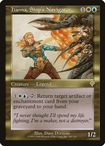 Hanna, Ship's Navigator, Magic card INV 249 — Invasion set