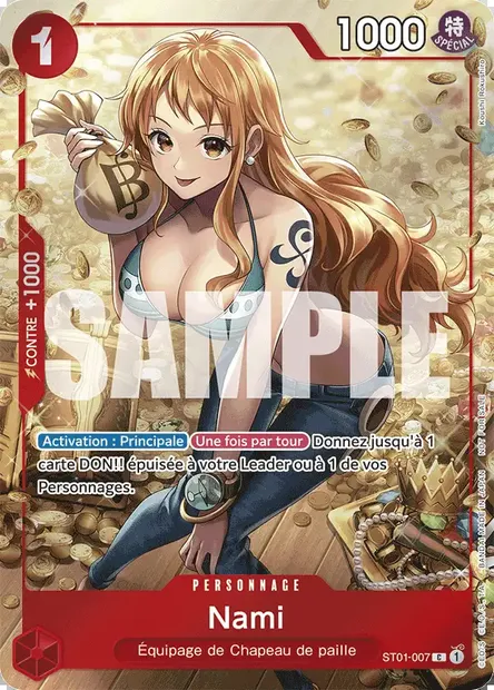 Nami, carte One Piece ST01-007 — extension Straw Hat Crew