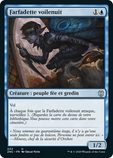 Farfadette voilenuit, carte Magic ZNC 32 — extension Zendikar Rising Commander