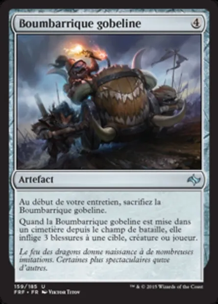 Boumbarrique gobeline, carte Magic FRF 159 — extension Destin reforgé